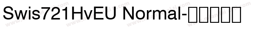 Swis721HvEU Normal字体转换